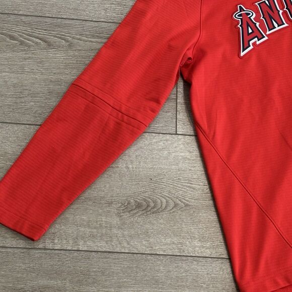 Los Angeles Angels Anaheim Nike Dri Fit Team Issued Long Sleeve MLB Mens Medium - Picture 3 of 8